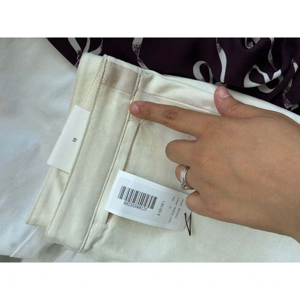 Calvin Klein Golf Mens White Straight Leg Trousers  Size 10 NEW